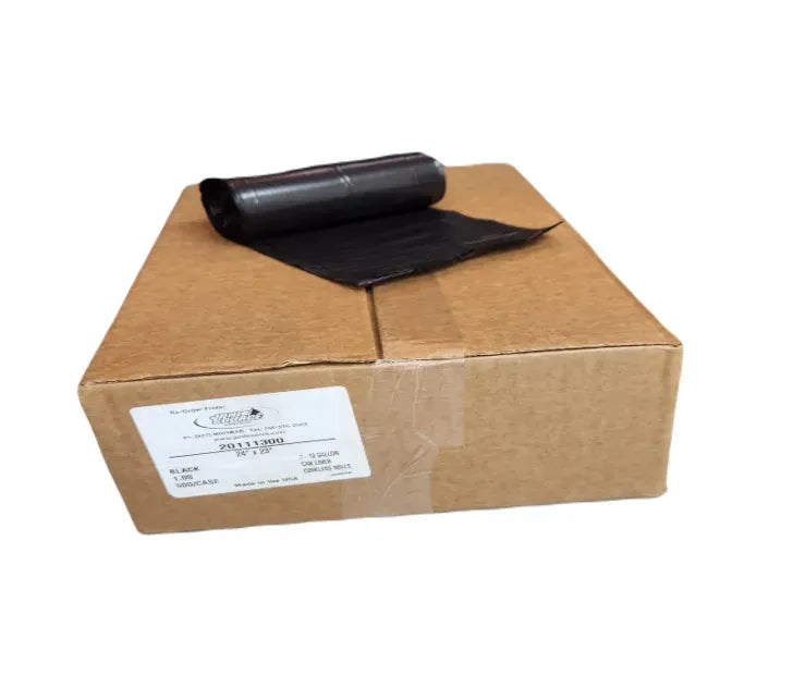 JaniSource 7-10 Gal LLDPE Can Liners, 24" x 23", 1 Mil Thick, Black, Case of 500