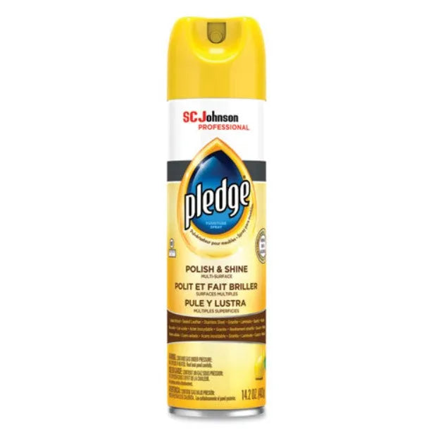 Pledge Furniture Polish, Lemon, 14.2 oz Aerosol Spray (301168)