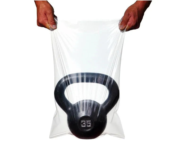 Elkay Plastics TUF-R Standard LLDPE Gusset Bag, 4" X 2" X 8", Clear, 0.6 Mil, Case of 1000