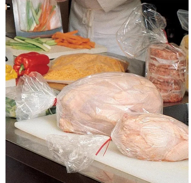 Elkay Plastics TUF-R Standard LLDPE Gusset Bag, 4" X 2" X 8", Clear, 0.6 Mil, Case of 1000