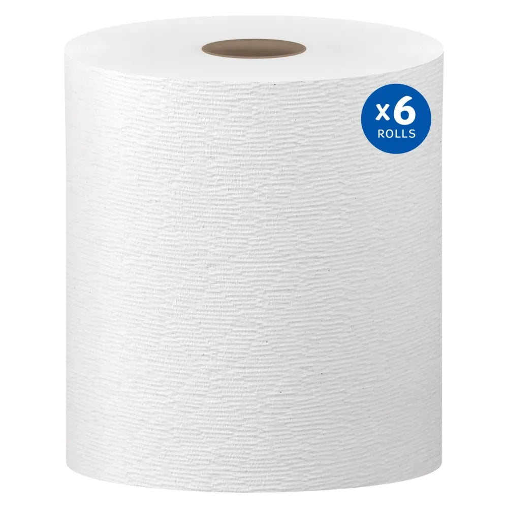 Towels, Hard Roll, KC Scott Essential 50606, 8x600ft., White, Case of 6