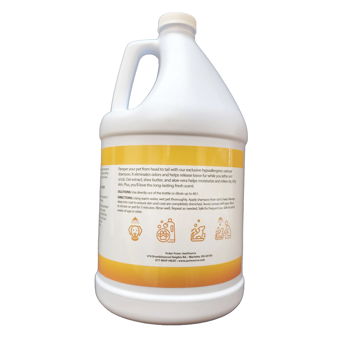 KittyPups Natural Oatmeal Pet Shampoo, Concentrated Gallon