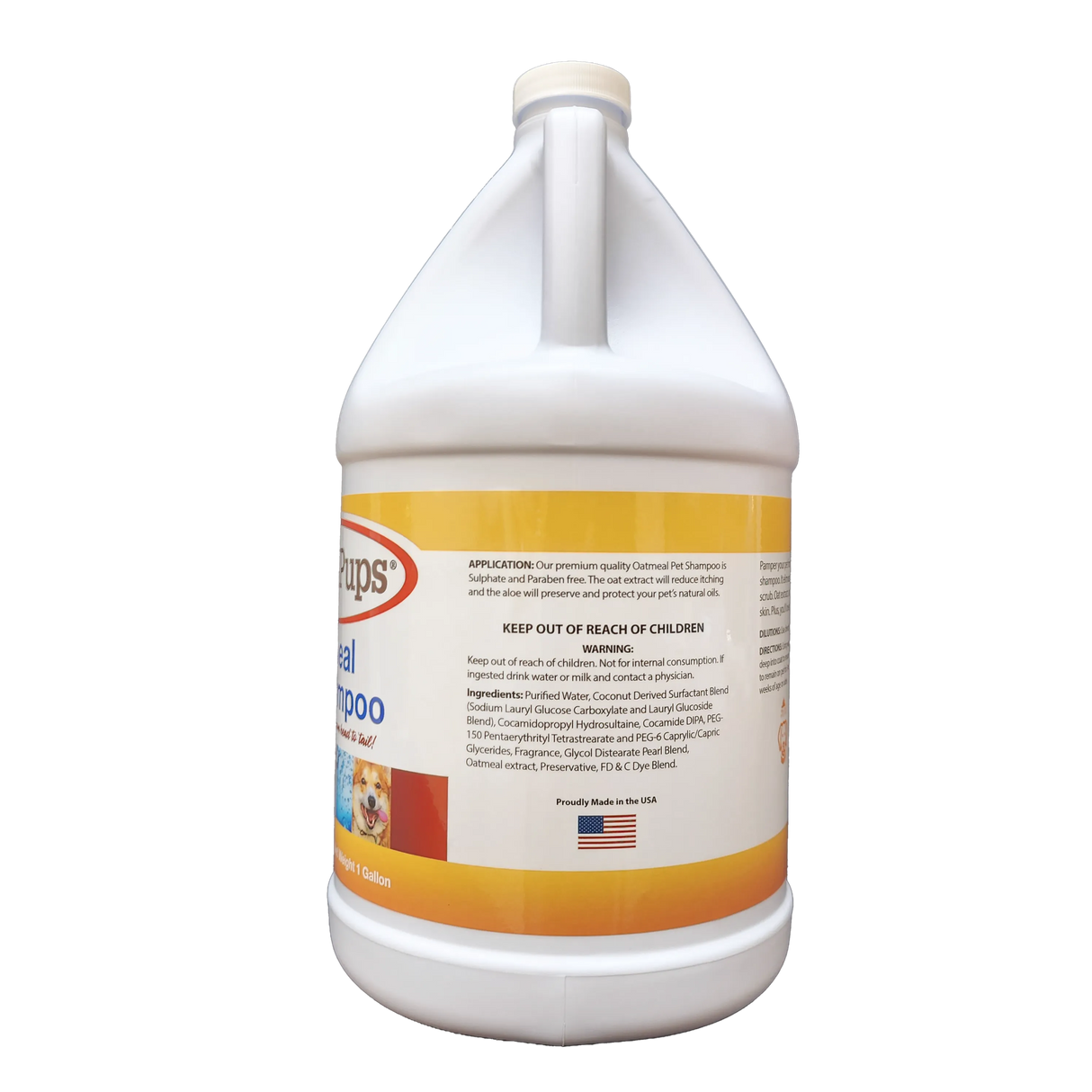 KittyPups Natural Oatmeal Pet Shampoo, Concentrated Gallon