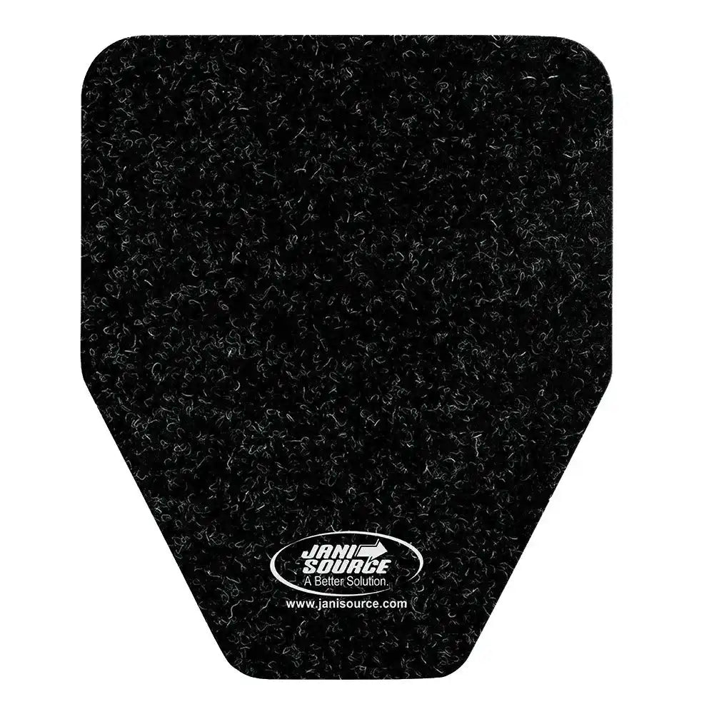 JaniSource Original Cut Antimicrobial Urinal Mat – Black (Case of 12)