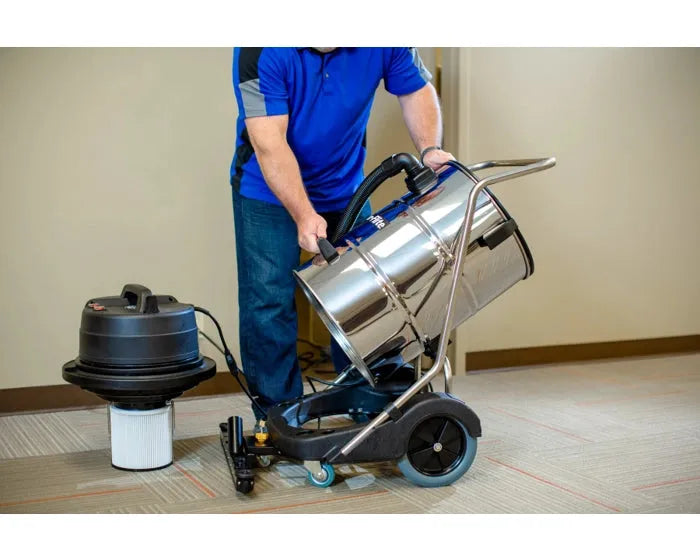 Powr-Flite 20 Gallon Wet Dry Vacuum, Dual Motor with Stainless Steel Tank (PF57)