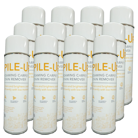 Pile-Up Foaming Carpet Stain Remover, Foaming Aerosol, 18 oz Net