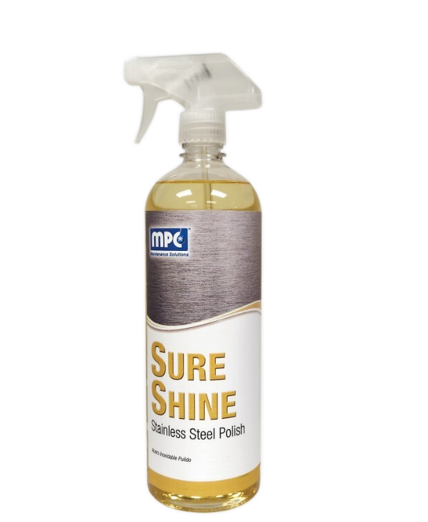 Sure Shine: Stainless Steel Cleaner & Polish, RTU, Quart