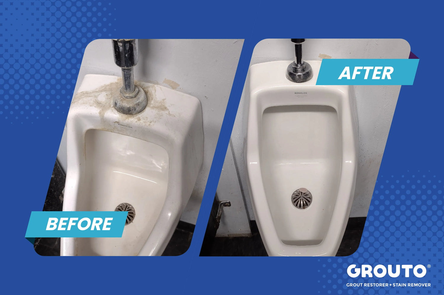 Grouto Grout Restorer & Stain Remover, Industrial Strength, Foaming Action, Concentrate, 1 Gallon