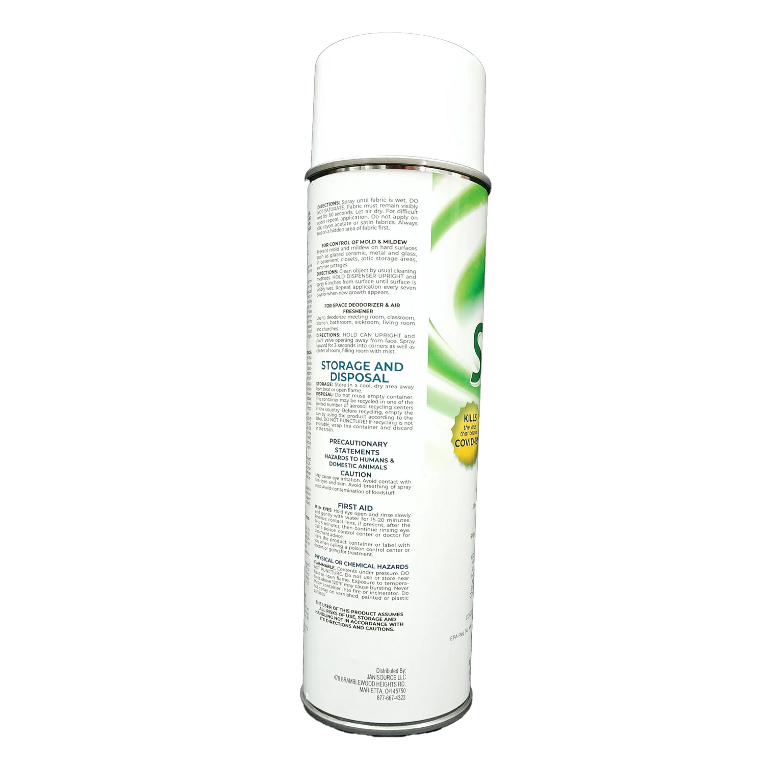 ViruScrub Hospital Grade MRSA Disinfectant, Ready-To-Use Aerosol , 15 oz