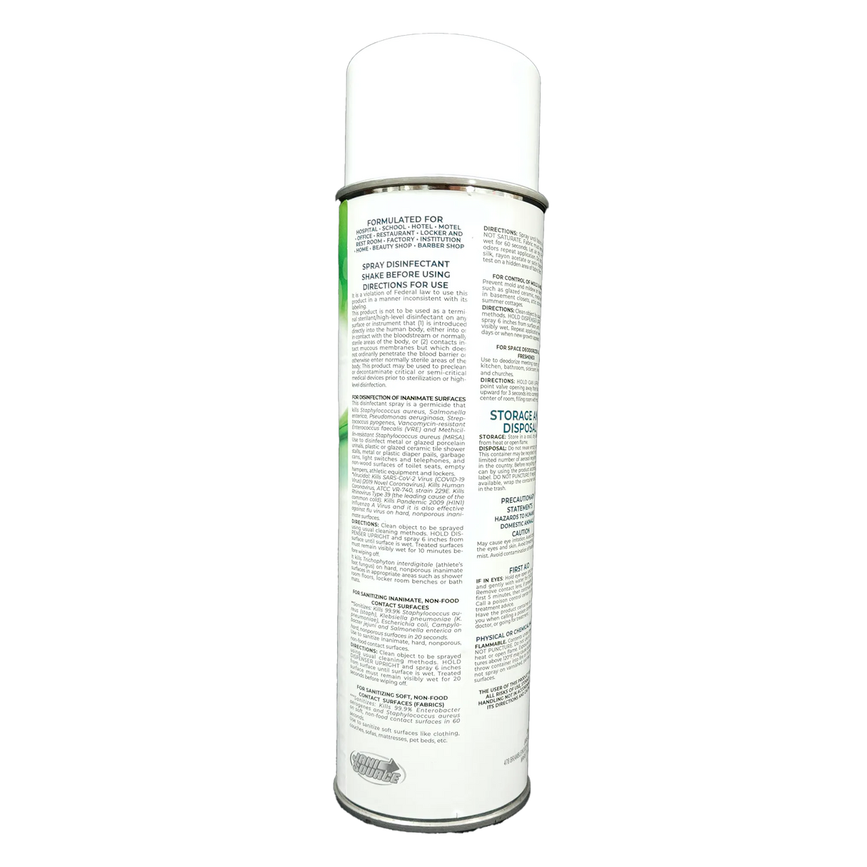 ViruScrub Hospital Grade MRSA Disinfectant, Ready-To-Use Aerosol , 15 oz