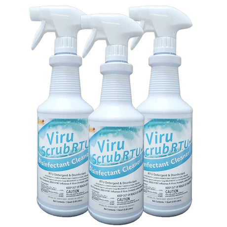ViruScrub RTU Quat Coronavirus Disinfectant and Cleaner, Ready-To-Use, Quart