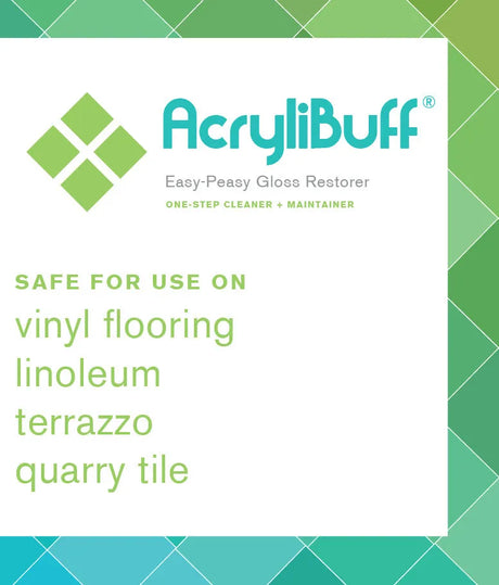 JaniSource AcryliBuff Spray On Spray Buff Floor Gloss Restorer, 1 Quart