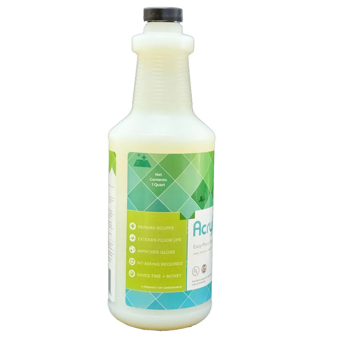 JaniSource AcryliBuff Spray On Spray Buff Floor Gloss Restorer, 1 Quart