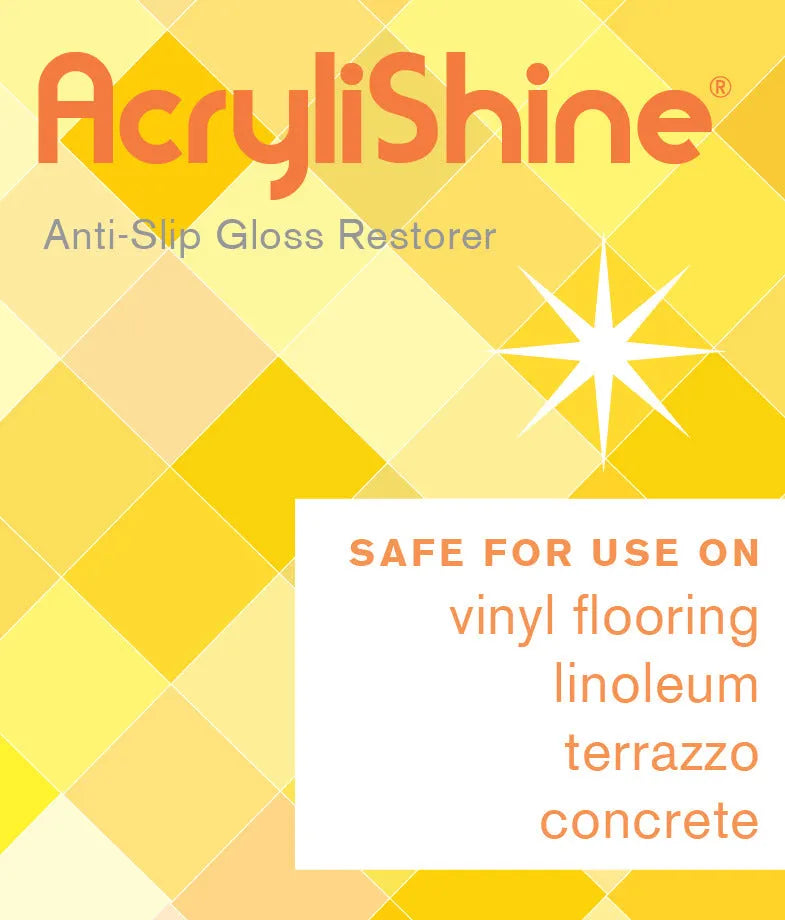 JaniSource AcryliShine Concentrated UHS Floor Cleaner & Restorer, 1 Gallon