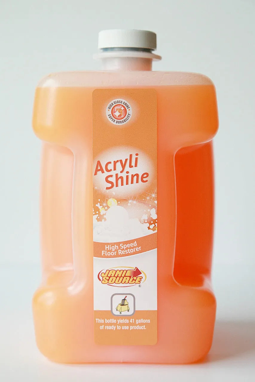 JaniSource AcryliShine High Speed Floor Restorer 1:64 for PRO FLO Dispensing System - 80 oz (Case of 2)