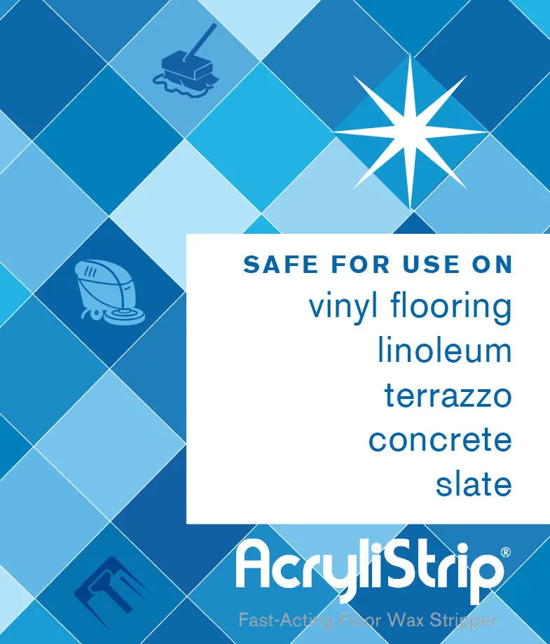 JaniSource AcryliStrip Commercial Floor Finish Stripper Concentrate, 1 Gallon