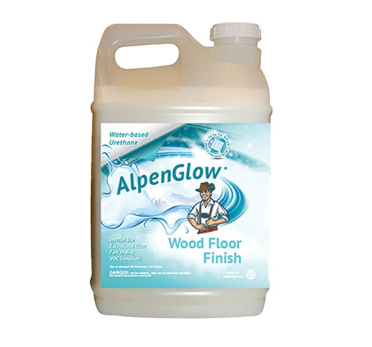 JaniSource AlpenGlow Waterbased Urethane Finish Sealer, Safe for Wood Floors, 2.5 Gallon (Each)