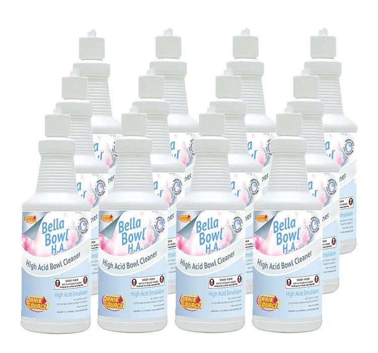 JaniSource BellaBowl HA High Acid Toilet Bowl Cleaner, Qt. (Case of 12)