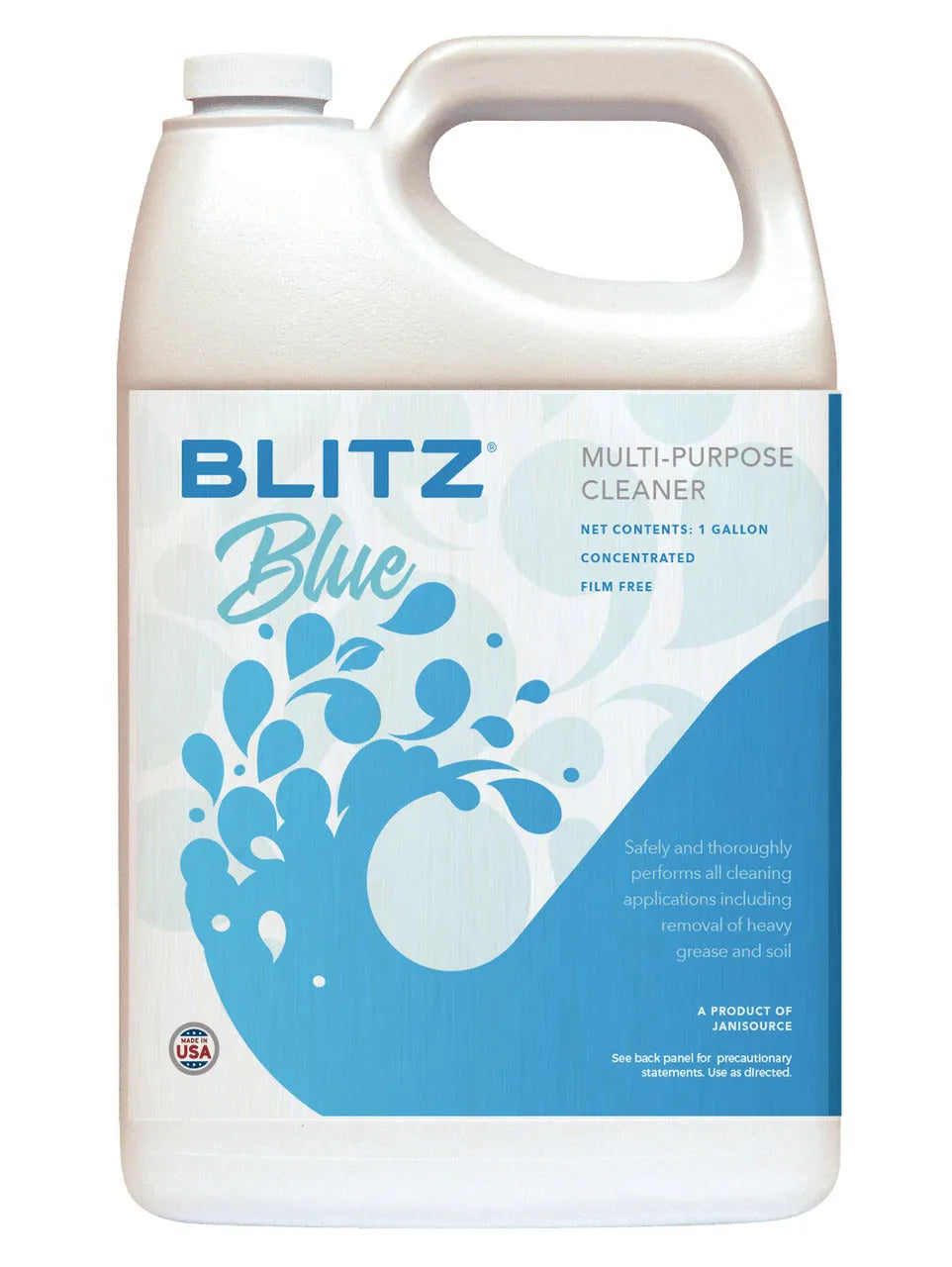 JaniSource BlitzBlue - All Purpose Cleaner Degreaser 1:128 - 1 Gallon
