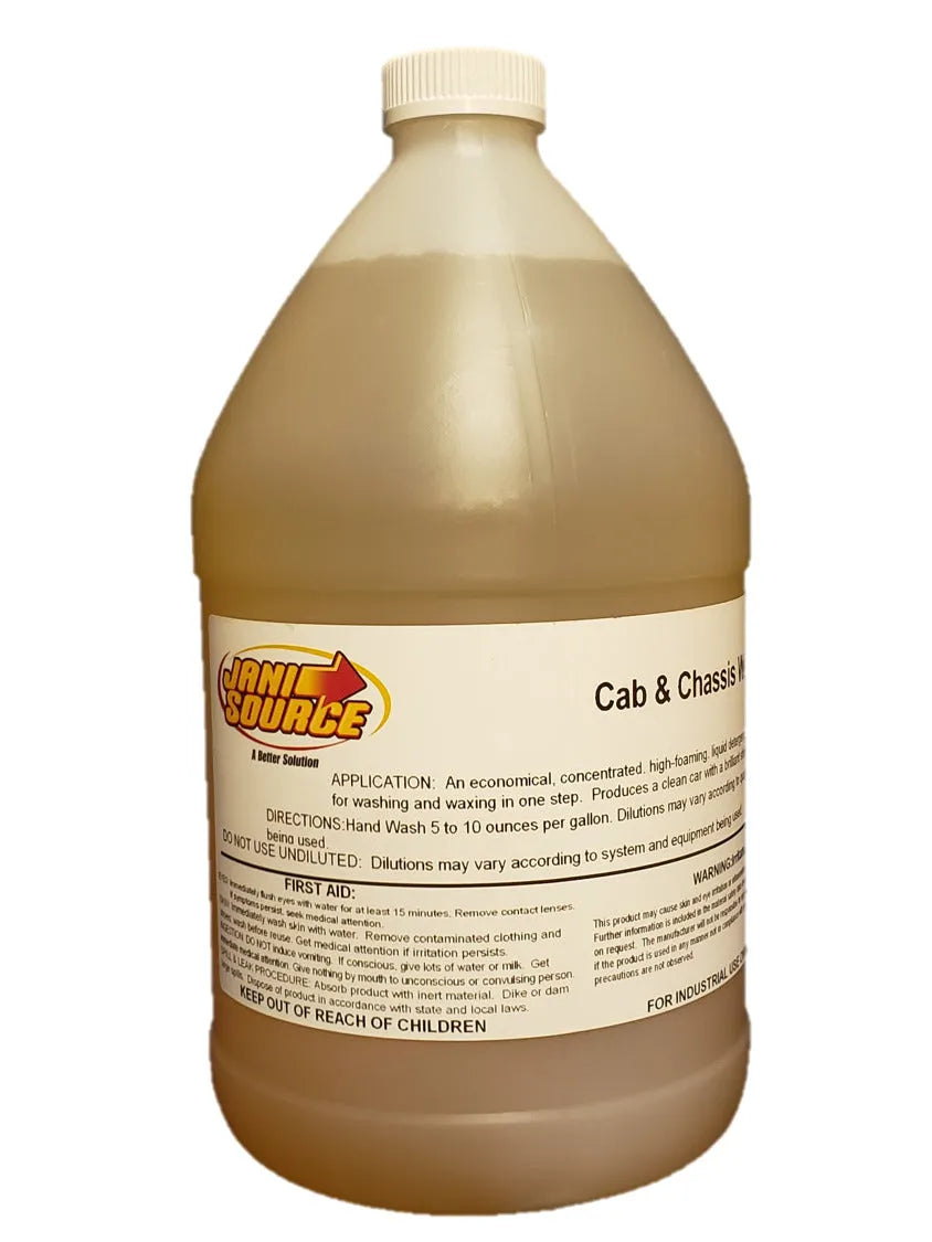 JaniSource Cab & Chassis Wash 'N Wax, 1 Gallon