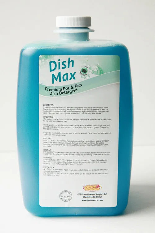 JaniSource DishMax Premium Pot & Pan Detergent for PRO FLO Dispensing System - 80 oz (Case of 2)