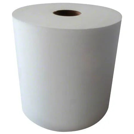 JaniSource Executive TAD Hardwound Roll Towel, White, 7.5" x 800', Controlled (Case of 6)
