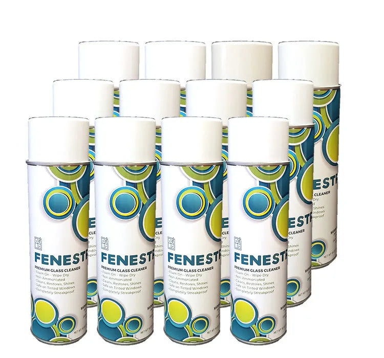 JaniSource Fenestre Premium Foaming Glass Cleaner, 19 oz Aerosol (Case of 12)