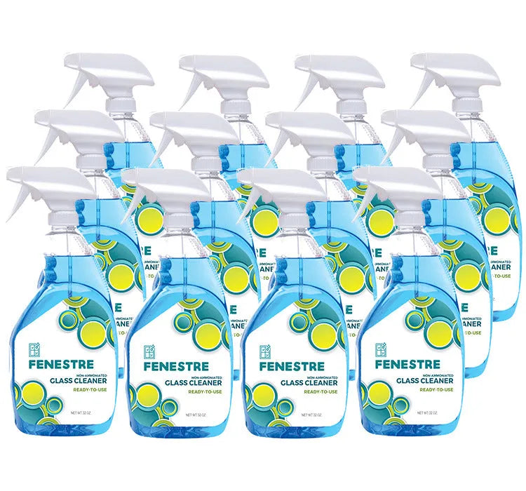 JaniSource Fenestre RTU Non-Ammoniated Glass and Plexiglass Cleaner, 1 Quart (Case of 12)