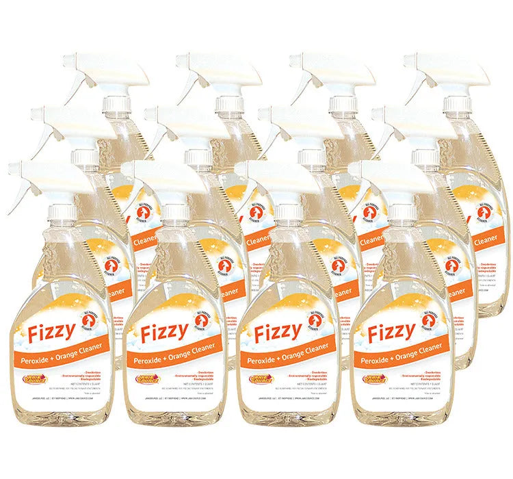 JaniSource Fizzy Peroxide + Orange Cleaner, RTU - Quart  (Case of 12)