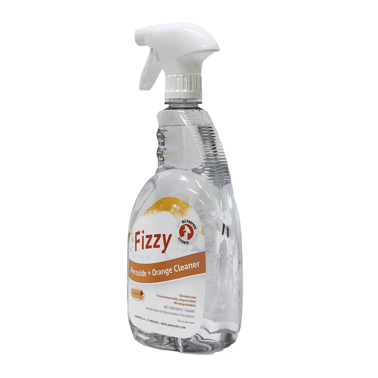 JaniSource Fizzy Peroxide + Orange Cleaner, RTU - Quart (Each)