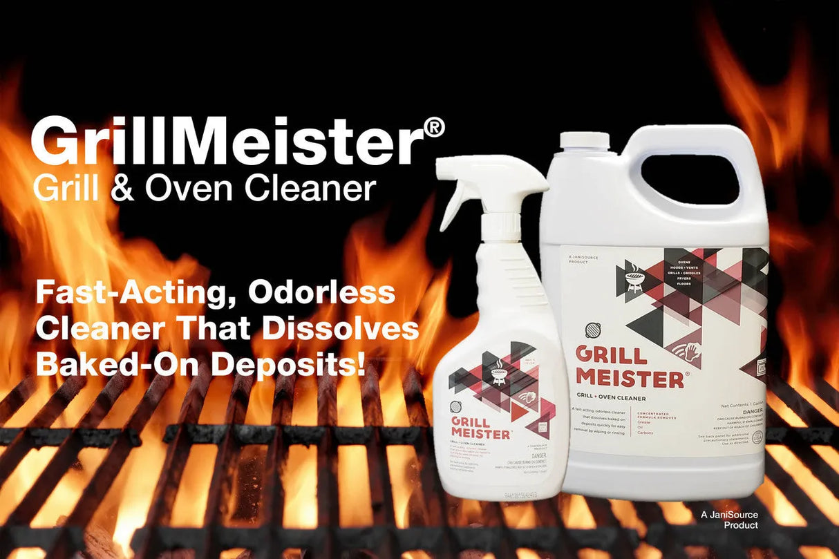 JaniSource GrillMeister Grill, Grate & Oven - Heavy Duty Cleaner/Degreaser, 1 Gallon (Each)