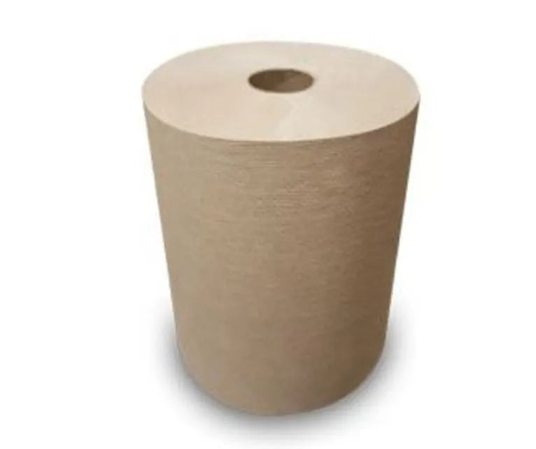 JaniSource Hardwound Roll Towel, Brown, Controlled, 7.5" x 800' (Case Of 6)