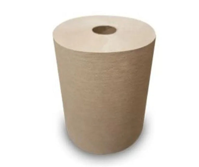 JaniSource Hardwound Roll Towel, Brown, Controlled, 7.5" x 800' (Case Of 6)