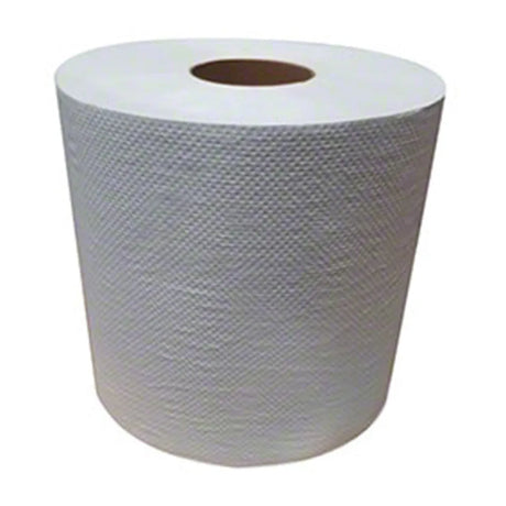 JaniSource Hardwound Roll Towel, White, Controlled, 7.5" X 800' (Case Of 6)