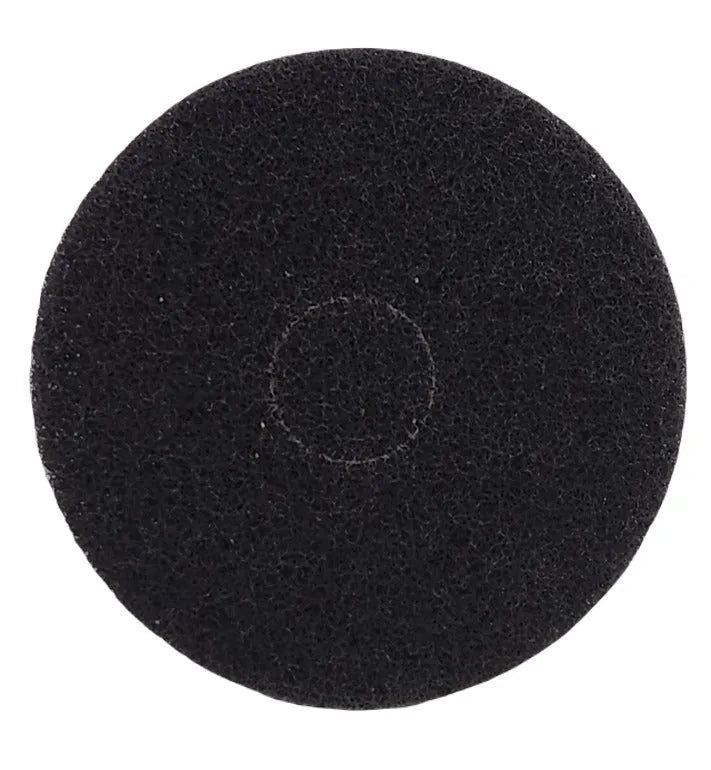 JaniSource Round Black Stripping Floor Pads, 13-Inch Dia (Case of 5)