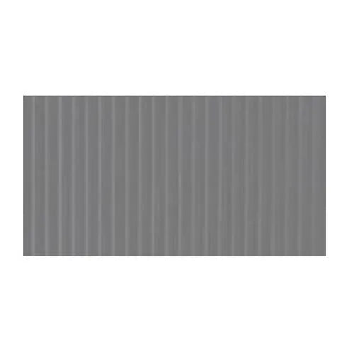 JaniSource Round Rib Vinyl Runner Floor Mat, Gray, 24" W x 105' L