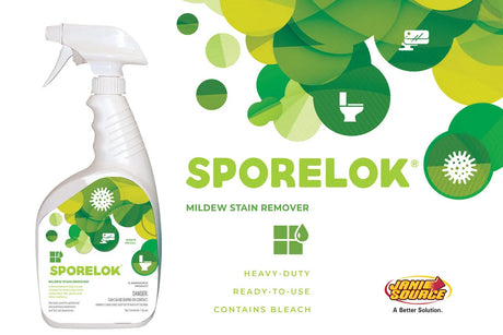 JaniSource Sporelok Mildew Stain Remover, Ready To Use Spray, 1 Quart (Each)