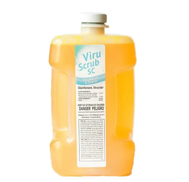 JaniSource ViruScrub SC Concentrated Coronavirus Disinfectant & Cleaner 1:256 for PRO FLO Dispensing System - 80 oz (Case of 2)
