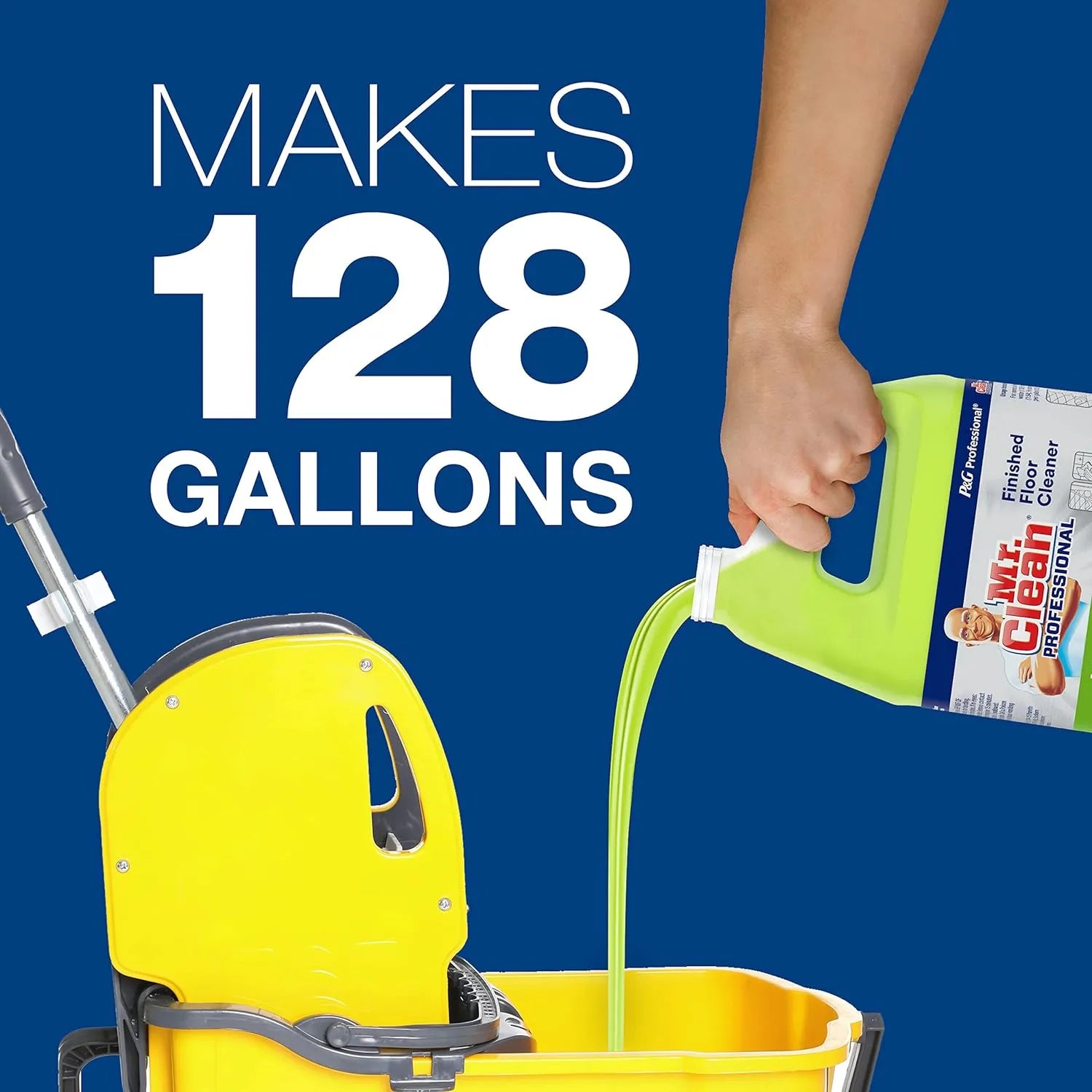 Mr. Clean 02621 Concentrated Floor Cleaner, 1 Gallon, Case of 3