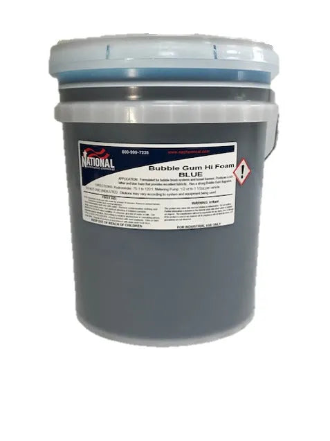 National Automotive Chemical Hi Foam Automotive Wash, Bubble Brush System, Bubble Gum (5 Gallon Pail)