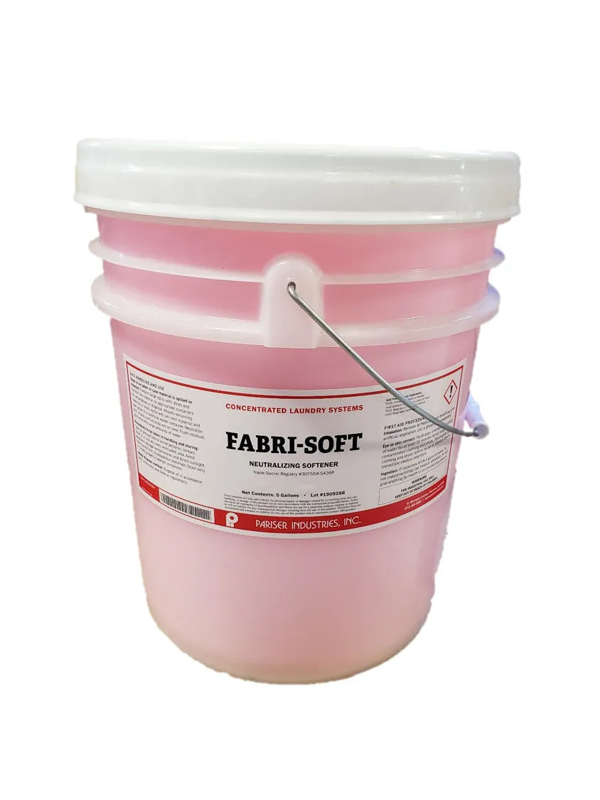 Pariser Industries Inc Fabri-Soft Neutralizing Softener, Pink (5 Gallon Pail)