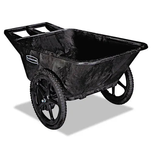 Rubbermaid  Commercial Rubbermaid Commercial Big Wheel Agriculture Cart, 300-lb Capacity, 32.75w X 58d X 28.25h, Black, Rcp5642bla