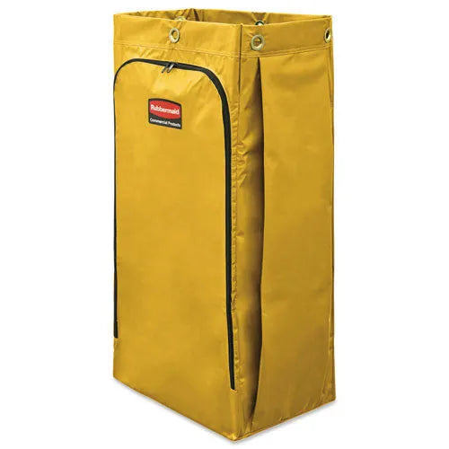 Rubbermaid  Commercial Rubbermaid Commercial Vinyl Cleaning Cart Bag, 34 Gal, 17.5" X 33", Yellow, Rcp1966881