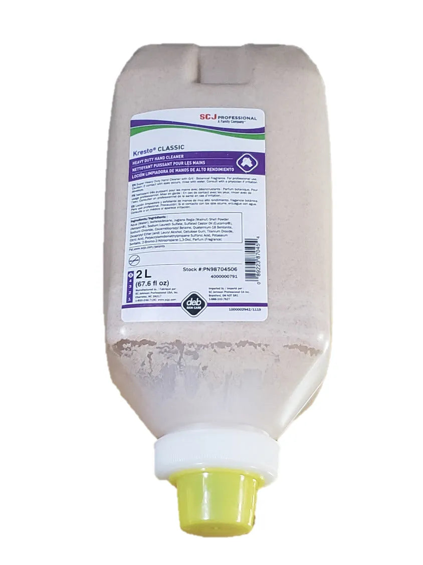 SC Johnson Professional Kresto Classic Heavy Duty Hand Cleaner, 2 Liter Soft Bottle, Each (87045)