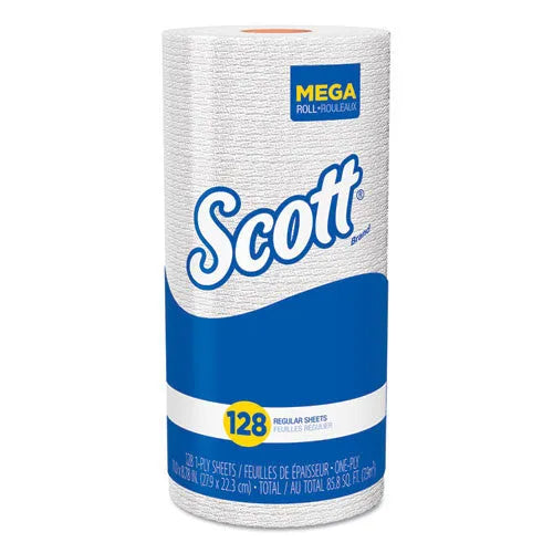 Scott 41482 Kitchen Roll Towels, 128 Sheets/Roll (20 Rolls)
