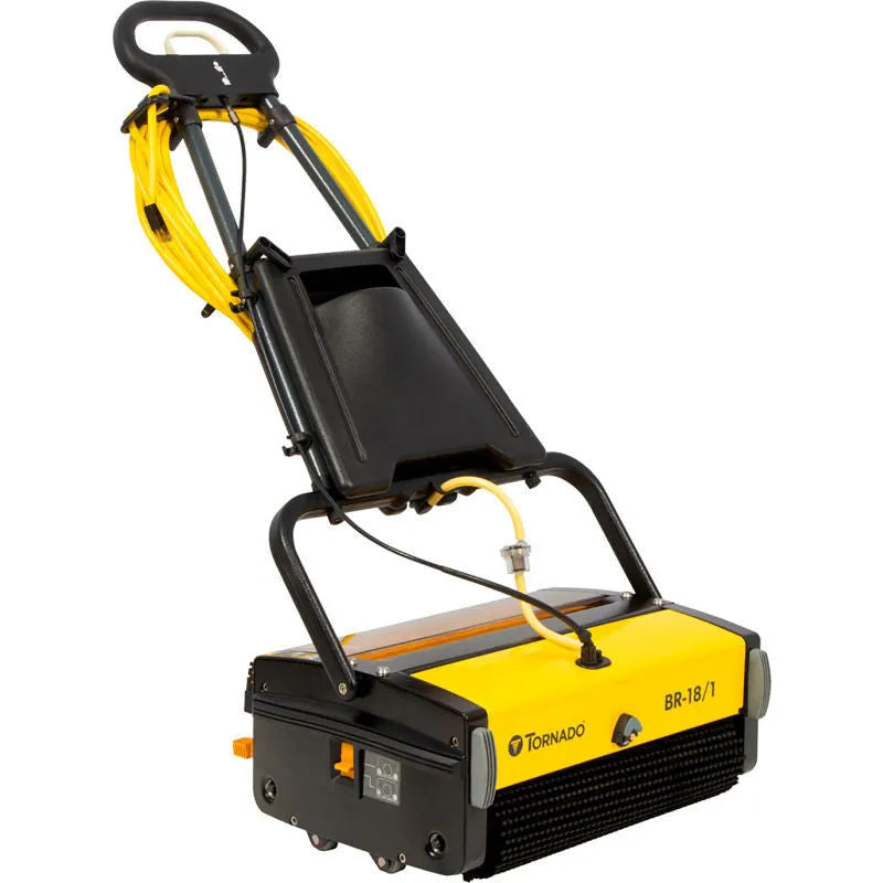 Tornado BR 18/1 multi-purpose cylindrical brush scrubber with ergonomic handle and dual brush system