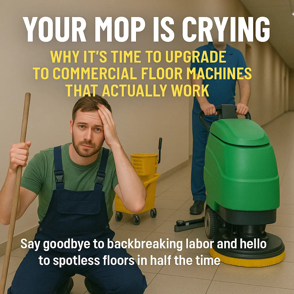Your Mop is Crying: Why It’s Time to Upgrade to Commercial Floor Machines That Actually Work