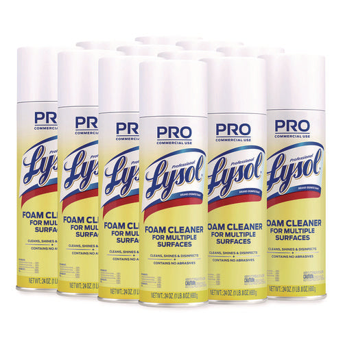 Lysol Foam Disinfectant Multi-Surface Cleaner, 24 oz