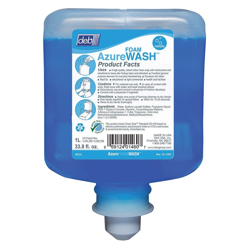 Hand Soap, Azure Refresh Foaming Hand Wash, 1 Liter Cartridge