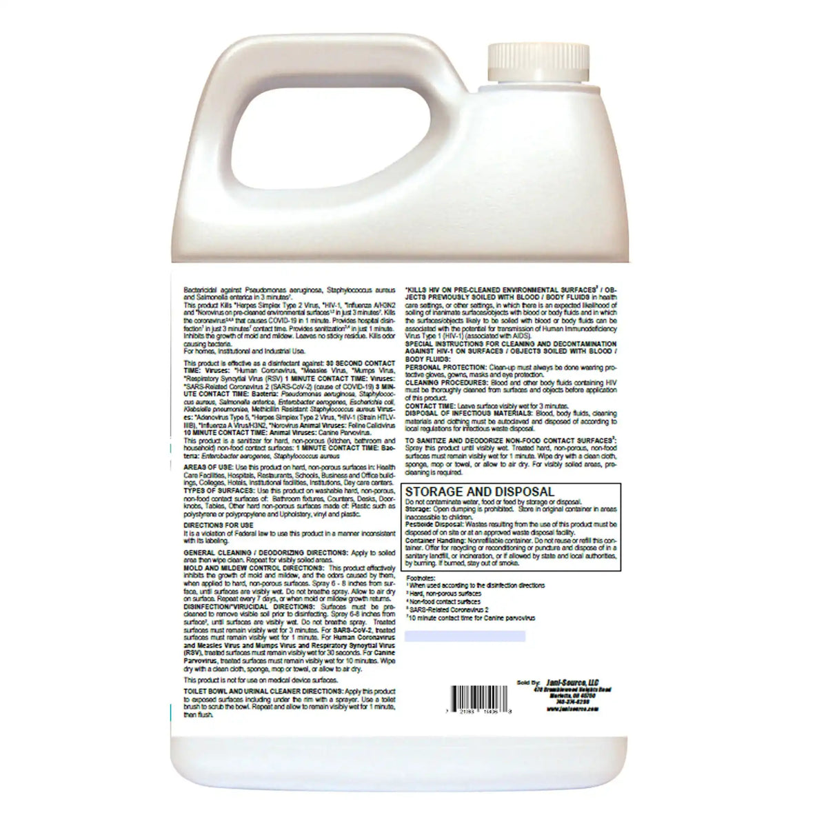 Fizzy RTU Peroxide Disinfectant Cleaner – 1 Gallon